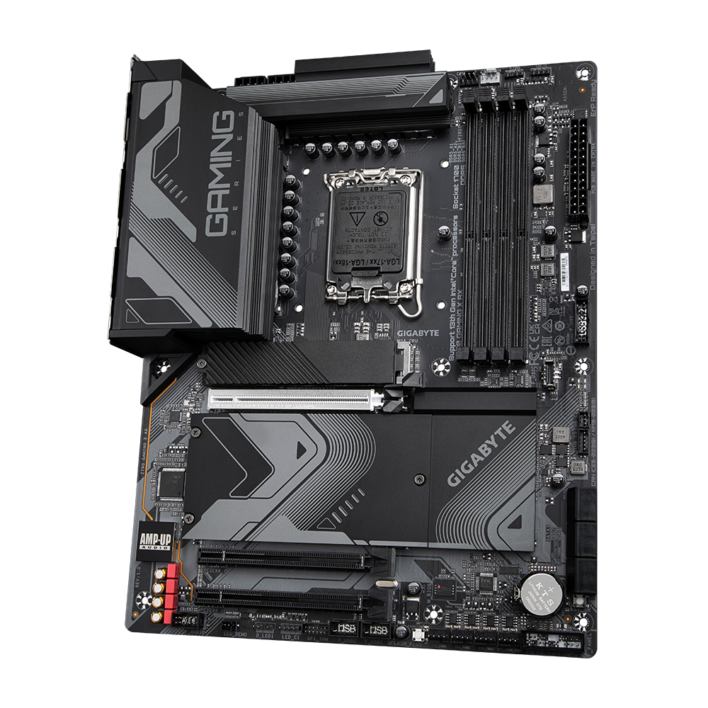 GIGABYTE Z790 GAMING X AX (rev. 1.x) MOTHERBOARD (GA-Z790-GAMING-X-AX) Intel® Z790 Chipset ; LGA1700 socket: Support for the 13th and 12th Generation Intel® Core™, Pentium® Gold and Celeron® Processors