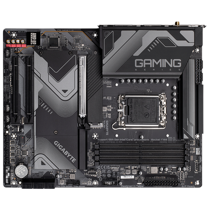 GIGABYTE Z790 GAMING X AX (rev. 1.x) MOTHERBOARD (GA-Z790-GAMING-X-AX) Intel® Z790 Chipset ; LGA1700 socket: Support for the 13th and 12th Generation Intel® Core™, Pentium® Gold and Celeron® Processors