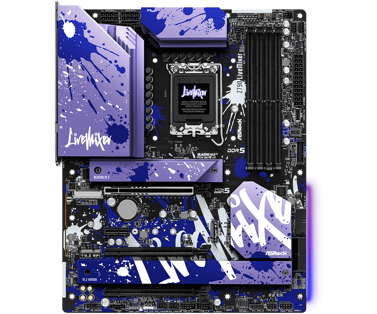 ASRock Z790 LiveMixer Supports 13th Gen & 12th Gen and next gen Intel® Core™ Processors