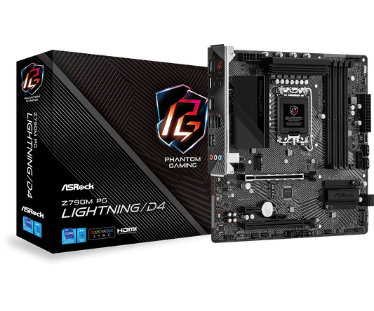 ASRock Z790M PG Lightning/D4 Supports 13th Gen & 12th Gen and next gen Intel® Core™ Processors
