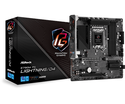 ASRock Z790M PG Lightning/D4 Supports 13th Gen & 12th Gen and next gen Intel® Core™ Processors