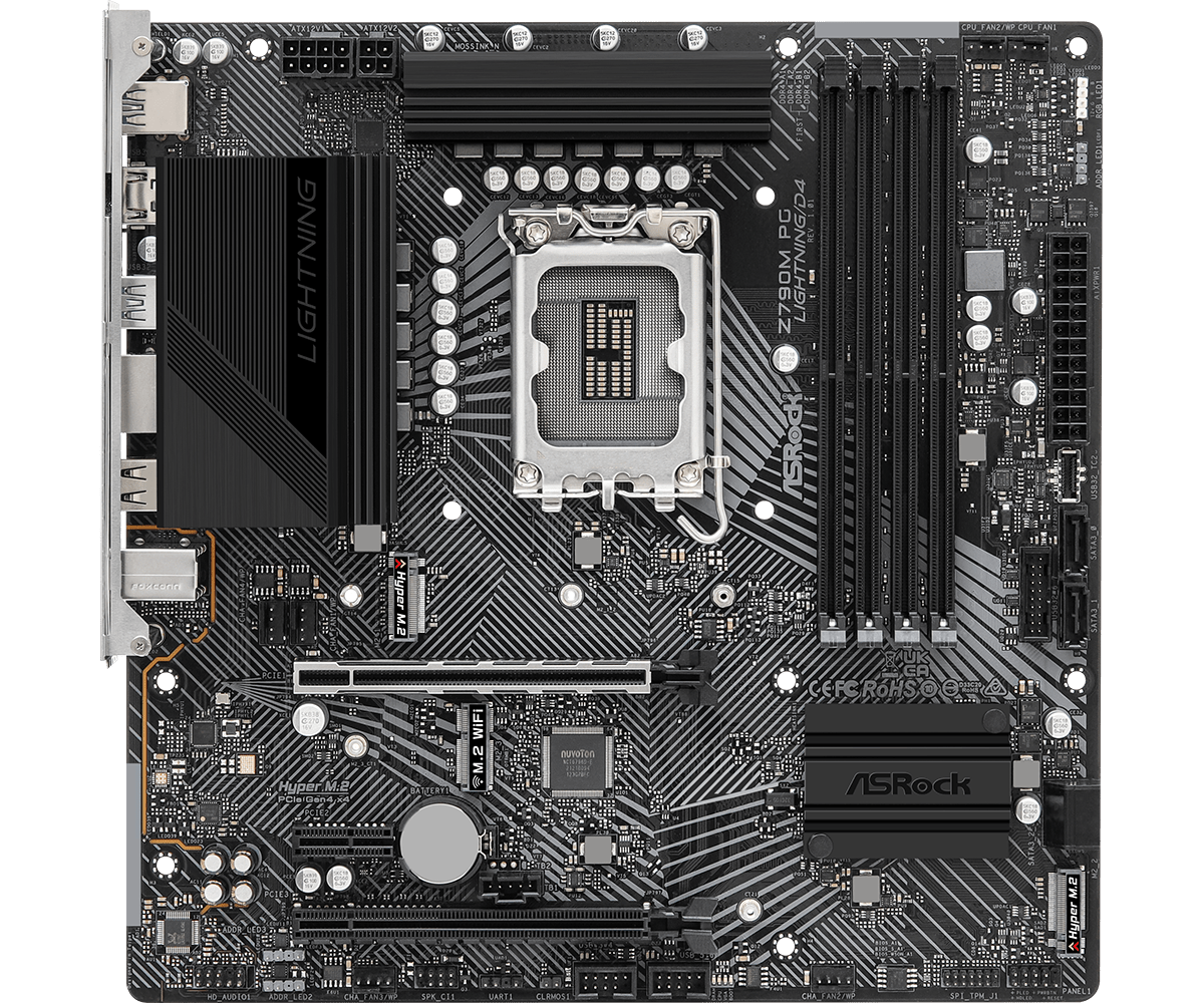 ASRock Z790M PG Lightning/D4 Supports 13th Gen & 12th Gen and next gen Intel® Core™ Processors