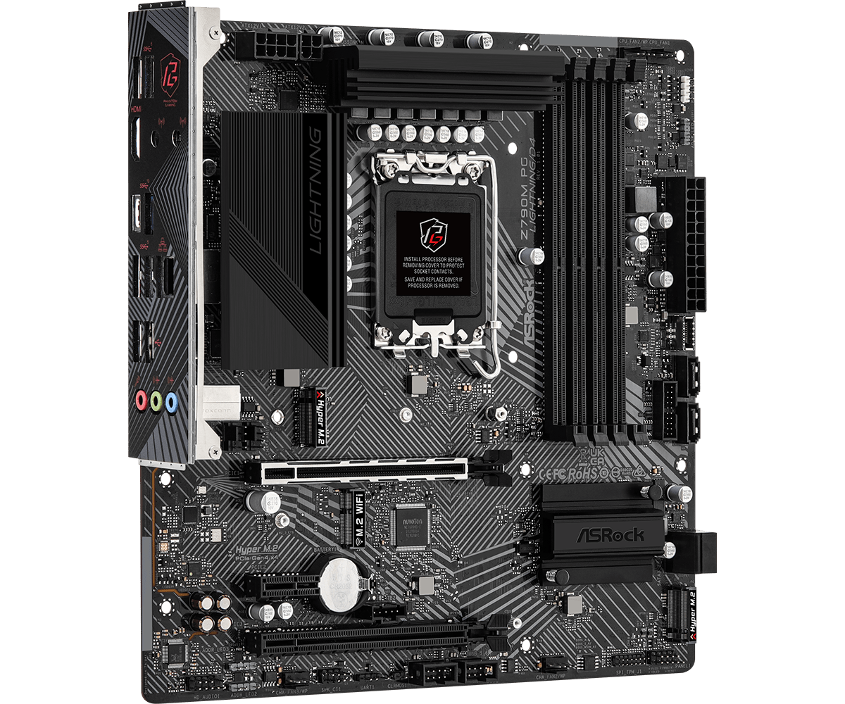 ASRock Z790M PG Lightning/D4 Supports 13th Gen & 12th Gen and next gen Intel® Core™ Processors