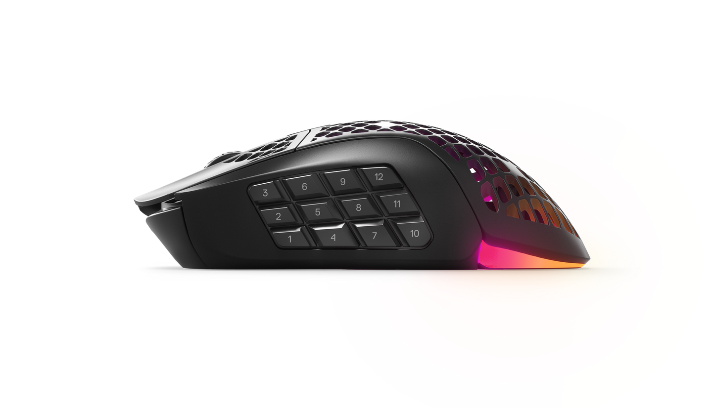 Steel Series AEROX 9 WIRELESS Ultra Lightweight Super-Fast MOBA/MMO Mouse with AquaBarrier™  (62618)