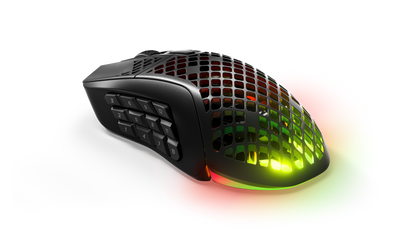 Steel Series AEROX 9 WIRELESS Ultra Lightweight Super-Fast MOBA/MMO Mouse with AquaBarrier™  (62618)