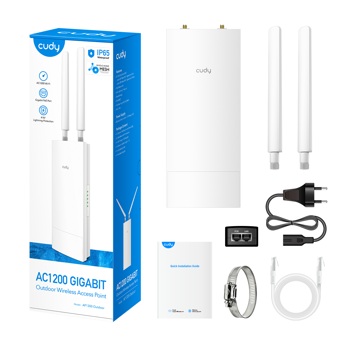 Cudy AC1200 WiFi Gigabit Outdoor Access Point