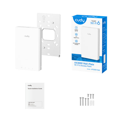 Cudy AX3000 Gigabit Wall-Plate Wi-Fi 6 Access Point