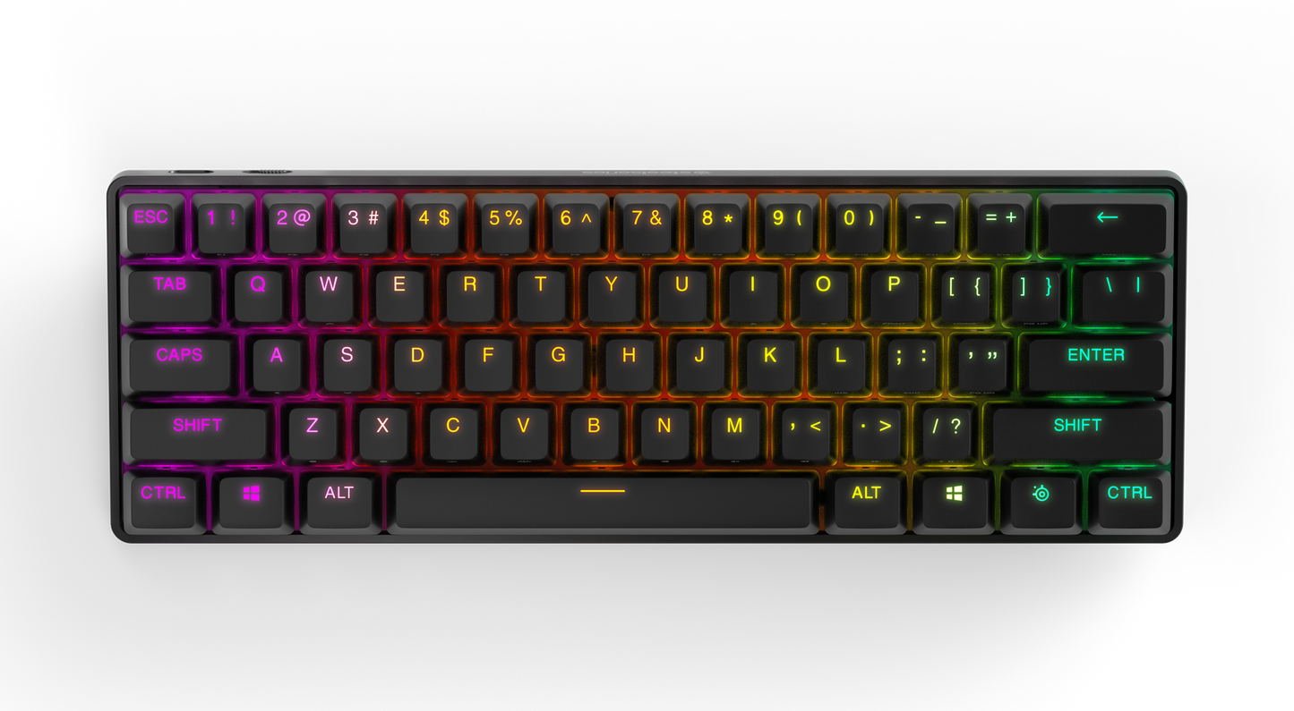 Steel Series APEX PRO MINI WIRELESS Adjustable Switch Gaming Keyboard in 60% Form Factor (64842)