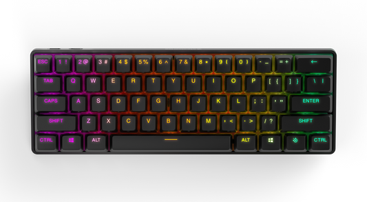 Steel Series APEX PRO MINI WIRELESS Adjustable Switch Gaming Keyboard in 60% Form Factor (64842)