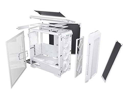 Phanteks I Eclipse P600S ATX Tempered Glass Fabric filter PWM hub, Matte White (PH-EC600PSTG_DMW01)