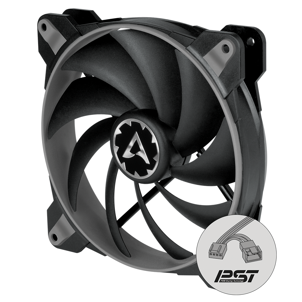 ARCTIC BioniX F140 - 140mm Gaming Fan with PWM PST I (Black/Gray, Black/White)