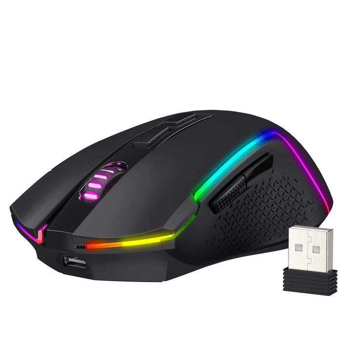 Redragon M693 Trident RGB Tri-Mode RGB Gaming Mouse - Black