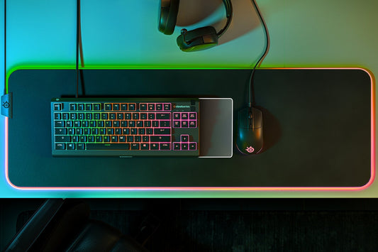 Steel Series APEX 3 TKL Water Resistant Quiet Tenkeyless Keyboard with RGB Lighting (64831)