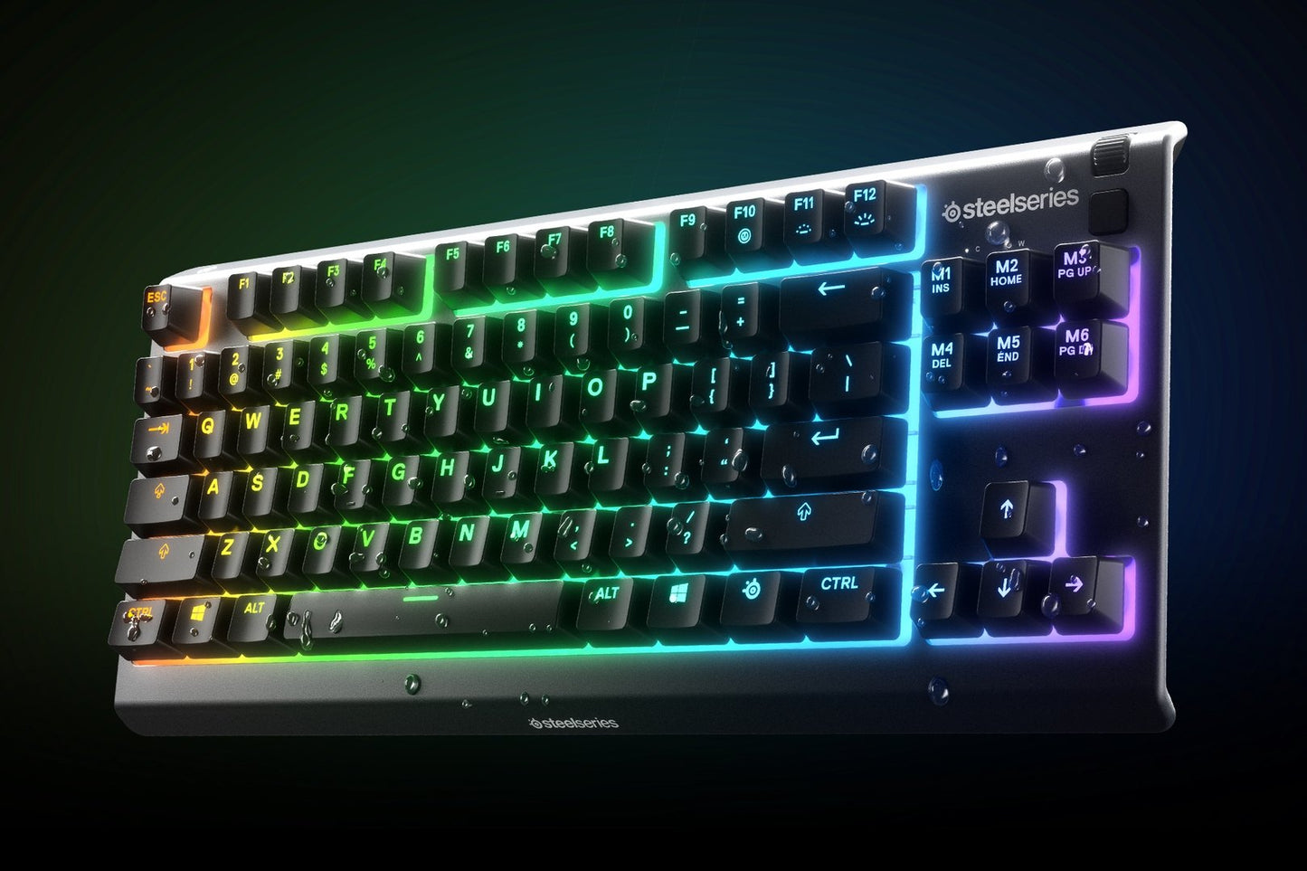 Steel Series APEX 3 TKL Water Resistant Quiet Tenkeyless Keyboard with RGB Lighting (64831)