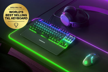Steel Series APEX PRO TKL Adjustable Mechanical Switch Tenkeyless Gaming Keyboard (64734)