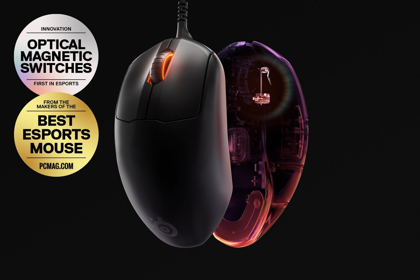 Steel Series PRIME+ Precision Esports Mouse with Lift-Off Sensor and OLED Screen (62490)