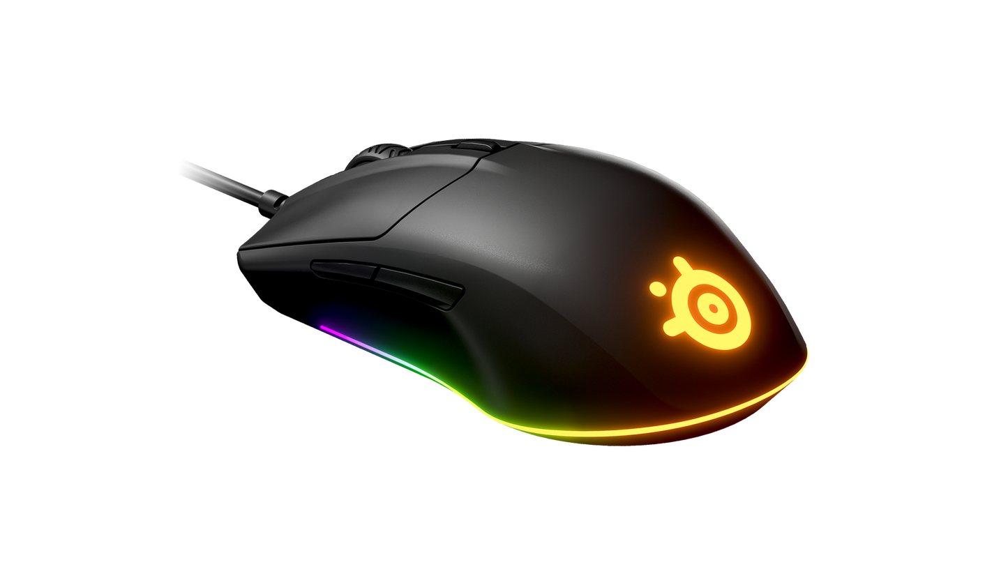 Steel Series RIVAL 3 Wired Gaming Mouse with TrueMove Sensor and Prism Lighting (62513)