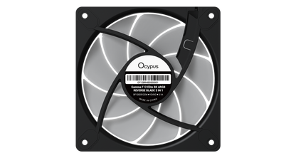 OCYPUS GAMMA F12 ELITE BLACK/WHITE ARGB REVERSE BLADE 3 IN 1