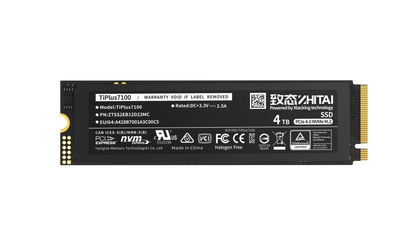 YMTC Zhitai TiPlus7100 NVMe M.2 SSD - hero product shot