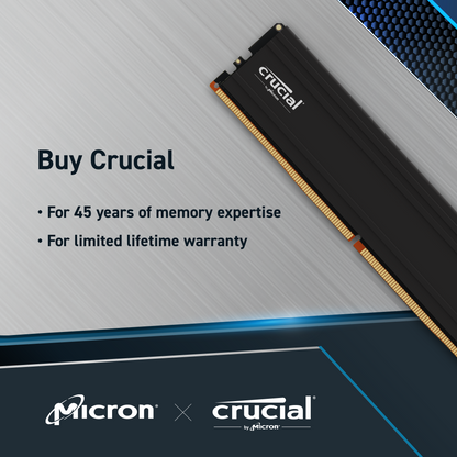 Crucial Pro 64GB Kit (2x32GB) DDR5-5600 UDIMM