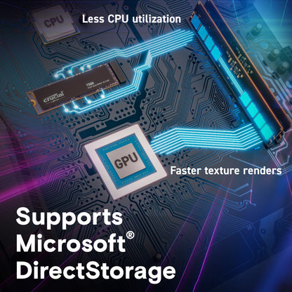 CRUCIAL T500 500GB PCIe Gen4 NVMe M.2 SSD