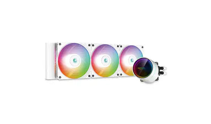 Deepcool Castle 240Ex A-Rgb 360Ex Aio Liquid Cpu Cooler (360Mm) / White Liquid Coolers