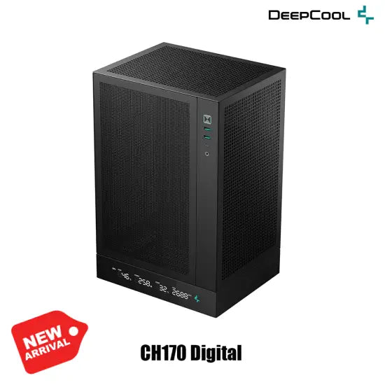 Deepcool Ch170 Digital Black Pc Case