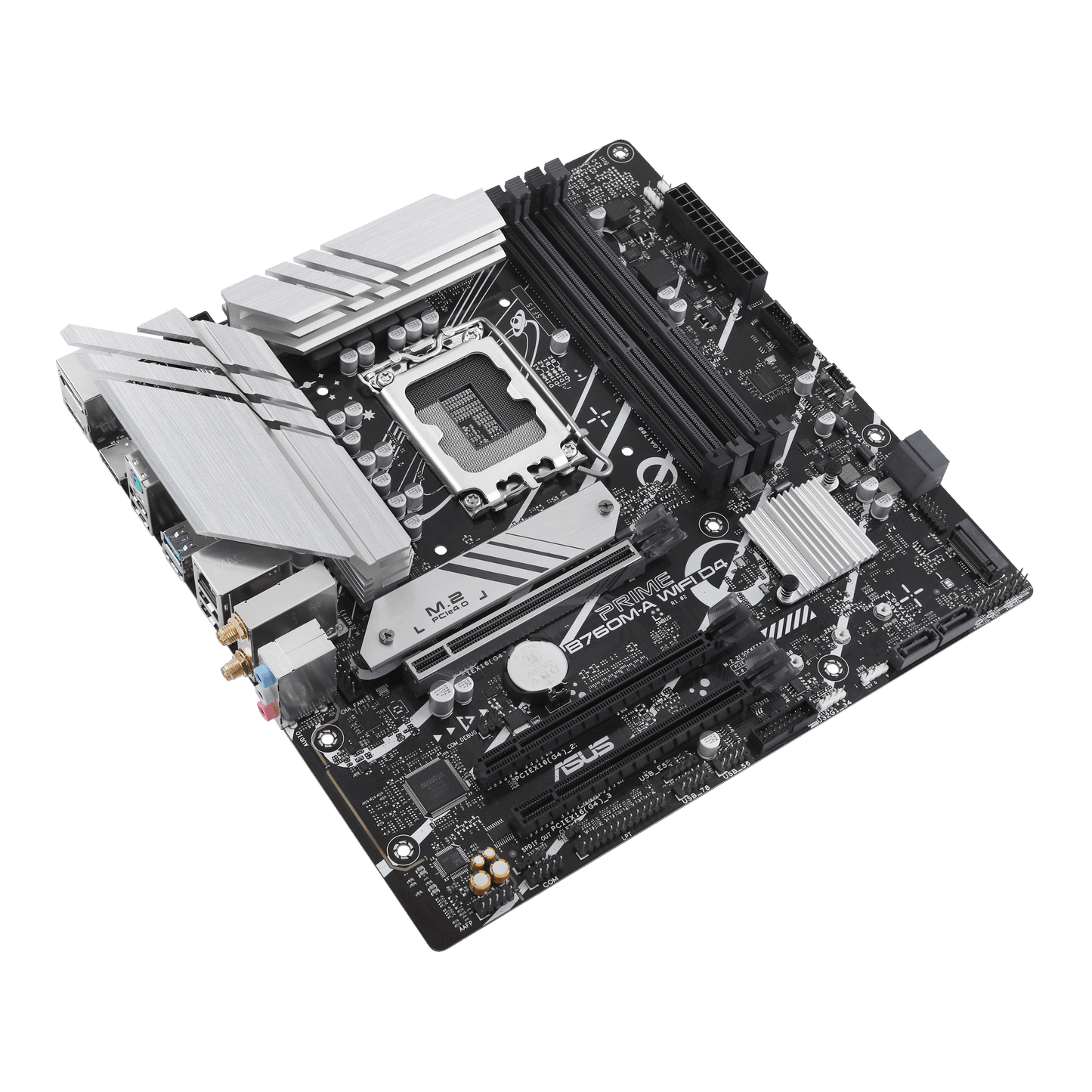 ASUS B760M-A WIFI D4,Intel® LGA 1700 Socket: Ready for 13th and 12th Gen Intel® processors, Ultrafast ConnectivityAura Sync RGB Lighting