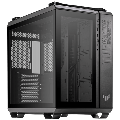 ASUS TUF Gaming GT502 Dual Chamber Chassis,Front Panel High-Speed USB Type-C,Tool-Free Side Panels