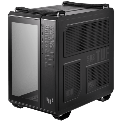 ASUS TUF Gaming GT502 Dual Chamber Chassis,Front Panel High-Speed USB Type-C,Tool-Free Side Panels