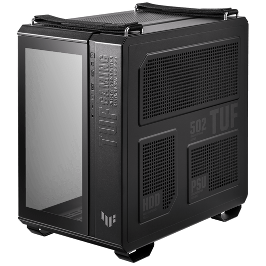 ASUS TUF Gaming GT502 Dual Chamber Chassis,Front Panel High-Speed USB Type-C,Tool-Free Side Panels