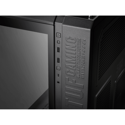 ASUS TUF Gaming GT502 Dual Chamber Chassis,Front Panel High-Speed USB Type-C,Tool-Free Side Panels