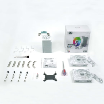 Scythe Mugen 6 Dual Fan aRGB, CPU Air Cooler - White