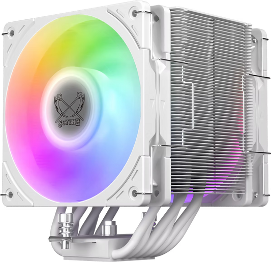 Scythe Mugen 6 Dual Fan aRGB, CPU Air Cooler - White
