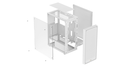 Ocypus Gamma C50 Mini-Tower Airflow Case with Mesh White/Black