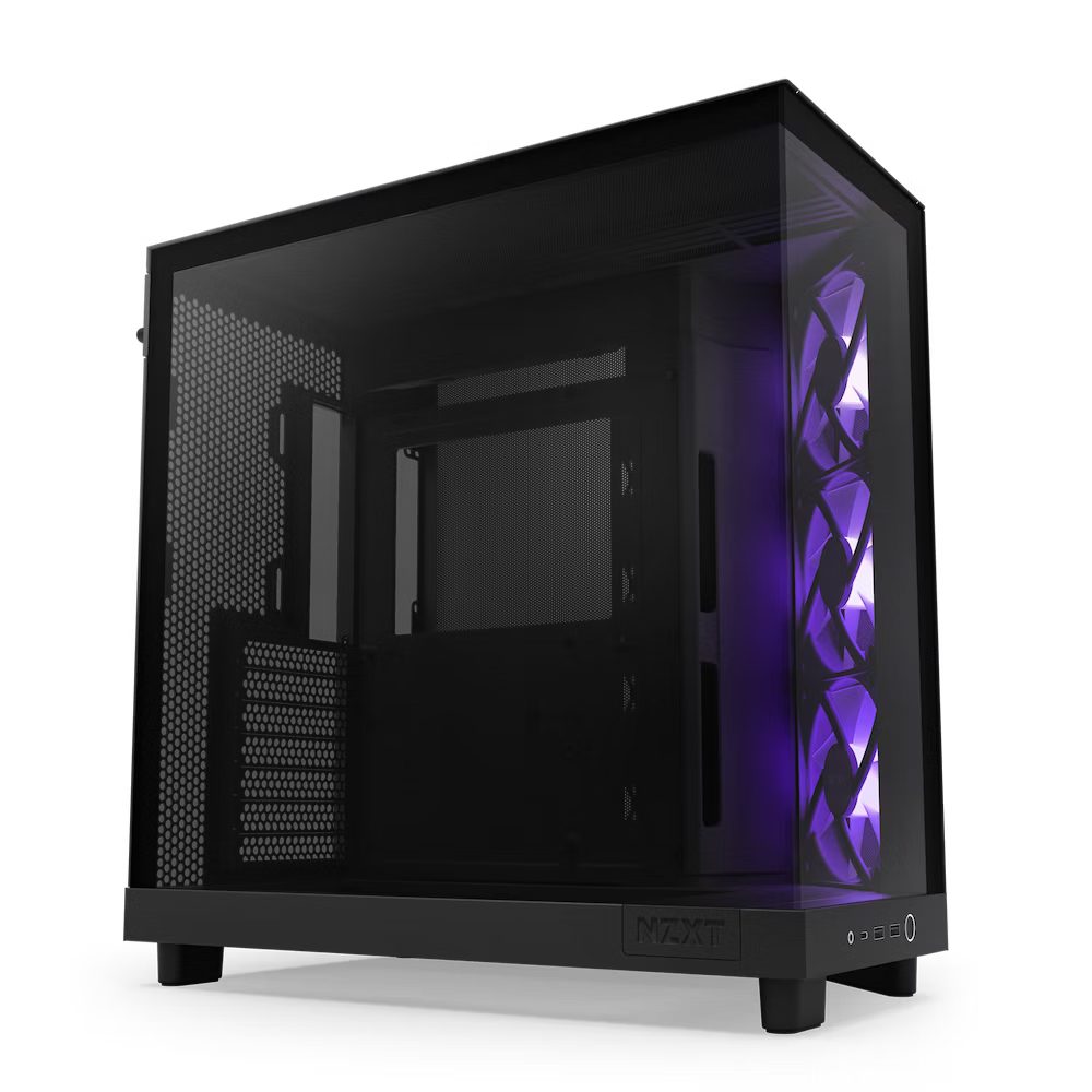 H6 Flow RGB Compact Dual-Chamber Mid-Tower Airflow Case with RGB Fans