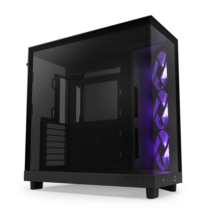 H6 Flow RGB Compact Dual-Chamber Mid-Tower Airflow Case with RGB Fans