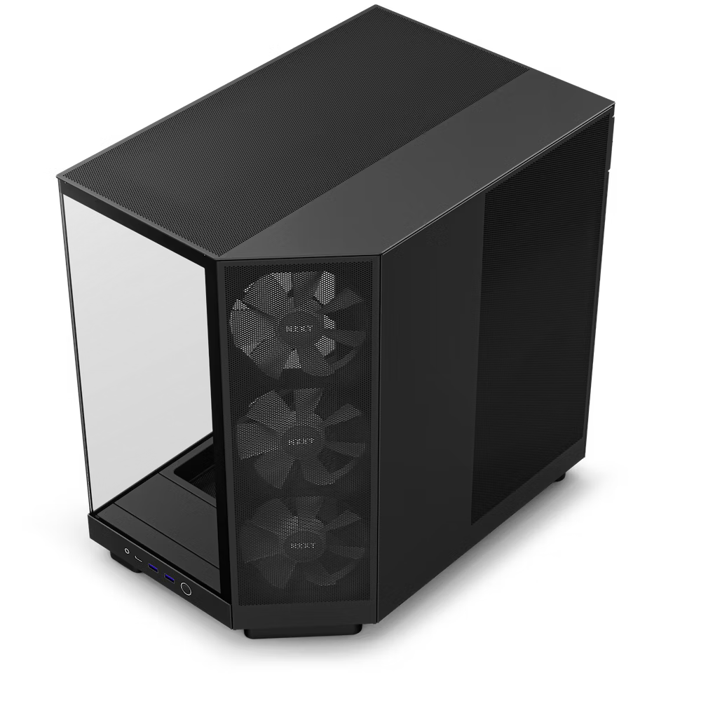 H6 Flow RGB Compact Dual-Chamber Mid-Tower Airflow Case with RGB Fans