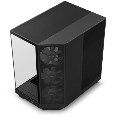 H6 Flow RGB Compact Dual-Chamber Mid-Tower Airflow Case with RGB Fans