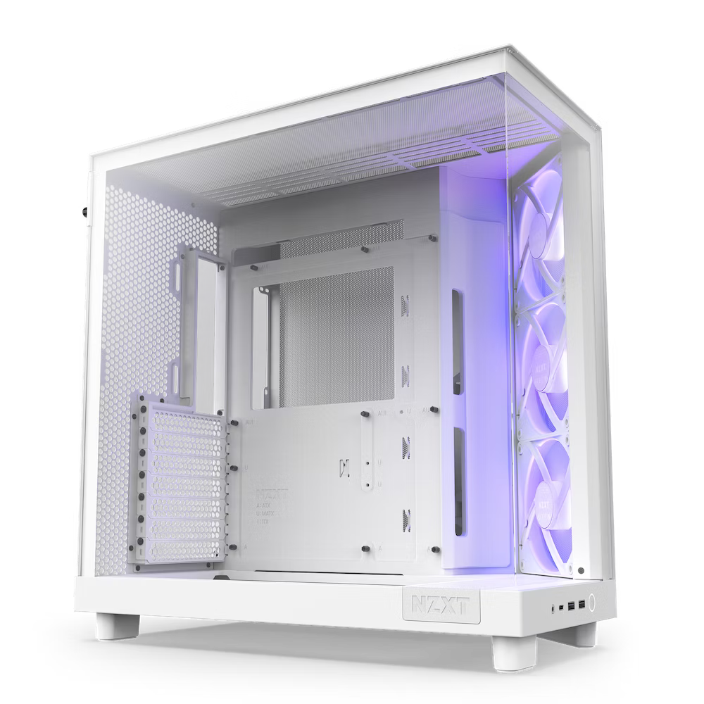 H6 Flow RGB Compact Dual-Chamber Mid-Tower Airflow Case with RGB Fans