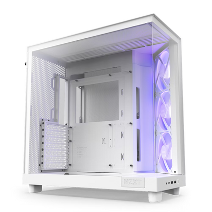 H6 Flow RGB Compact Dual-Chamber Mid-Tower Airflow Case with RGB Fans