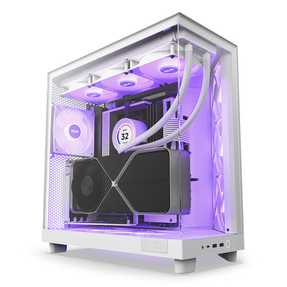 H6 Flow RGB Compact Dual-Chamber Mid-Tower Airflow Case with RGB Fans