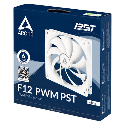 Arctic F12 PWM PST 120 mm 4-Pin Case Fan with PWM Sharing Technology (PST), quiet motor, Computer, Fan Speed: 230-1350 RPM