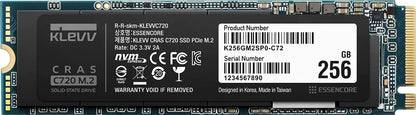 Klevv Cras C710 - 256GB m.2 2280 PCIe Gen3 x4  (K256GM2SP0-C71)