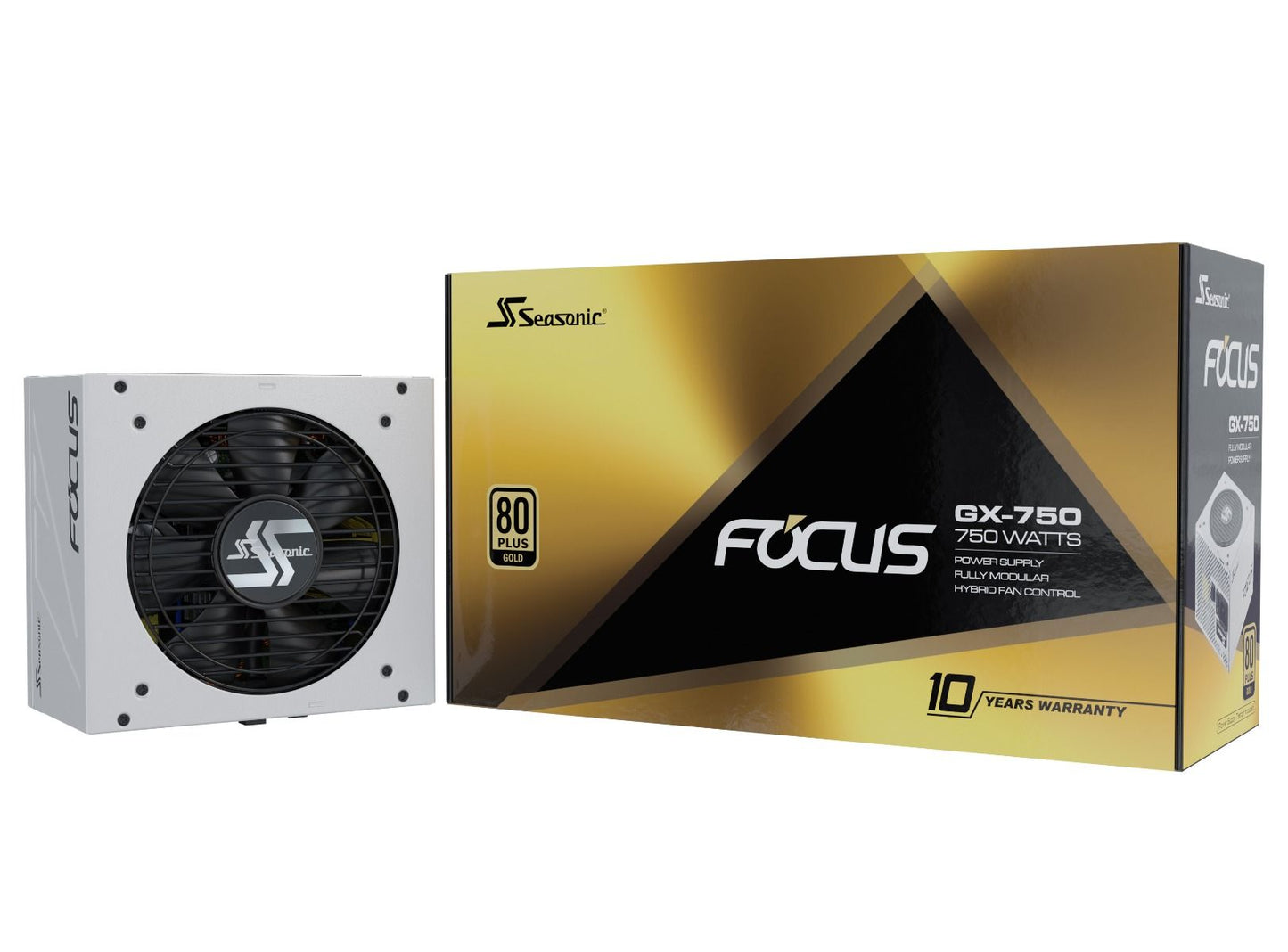 Seasonic FOCUS GX 750 (ONESEASONIC) WHITE EDITION ATX 12 V Full Modular 80 PLUS Gold Certified (SSR-750FX WHITE)