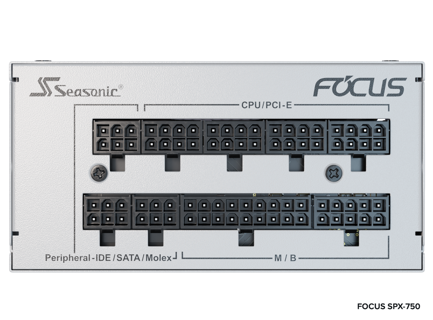 SeaSonic Focus SPX-750 SFX 12 V, ATX 12 V, Fully Modular, 80 PLUS Platinum Certified, White (SSR-750SPX White)