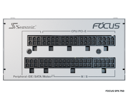 SeaSonic Focus SPX-750 SFX 12 V, ATX 12 V, Fully Modular, 80 PLUS Platinum Certified, White (SSR-750SPX White)