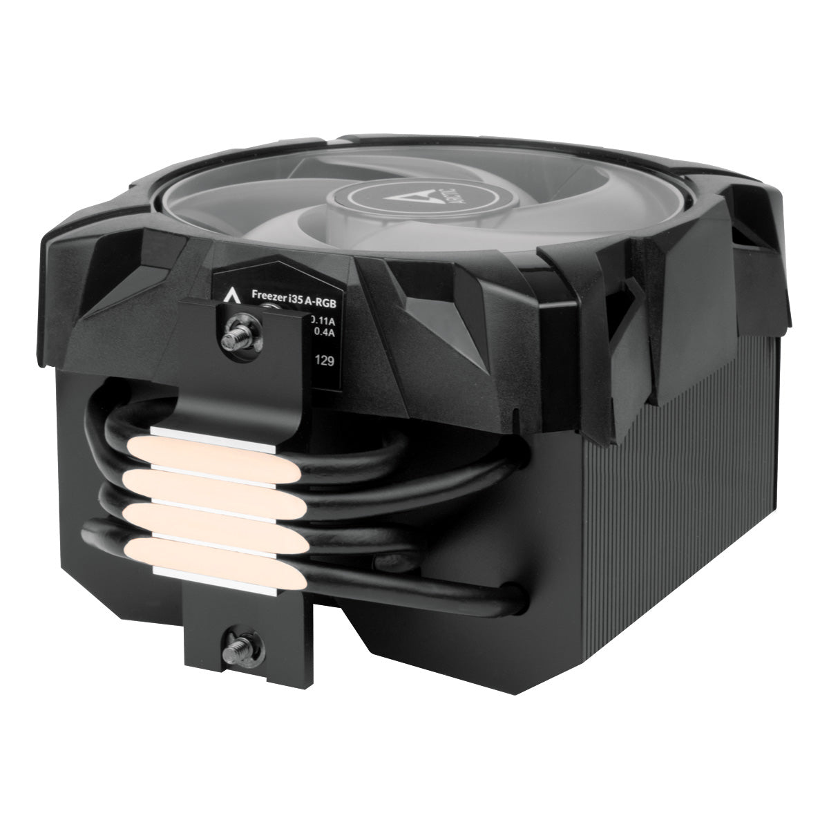 Arctic Freezer A35 A-RGB - Single Tower CPU Cooler with A-RGB, AMD Specific, Pressure Optimized 120 mm P-Fan, 200-1700 RPM, 4 Heat Pipes, incl. MX-5 Thermal Paste (ACFRE00115A)