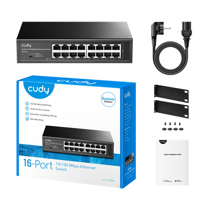 Cudy 16-Port 10/100 Mbps Metal Switch