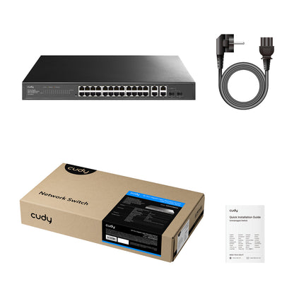 Cudy 26-Port Gigabit Easy-Managed Switch with 2 Combo Ports